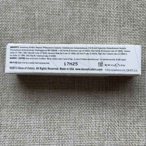 DOSE OF COLORS Liquid Matte Lipstick color Merlot NEW in box - Picture 9 of 9